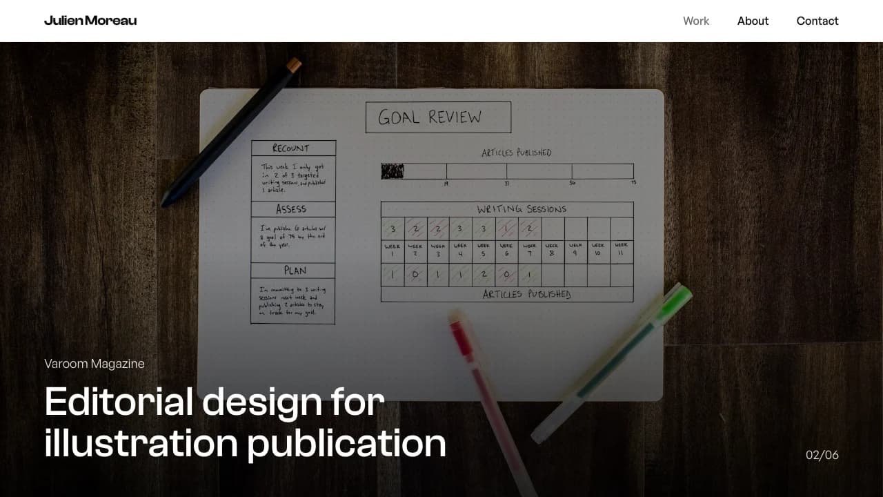 Screenshot of Editorial Agency Portfolio
